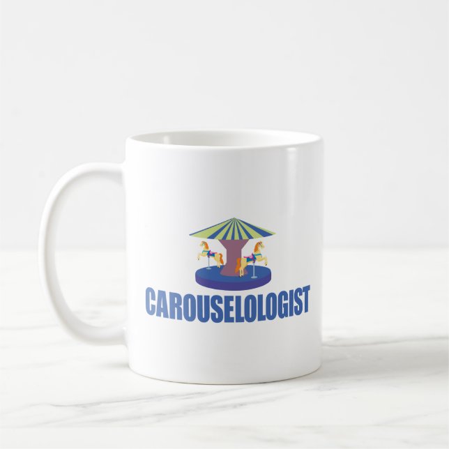 Funny Carousel Coffee Mug (Left)