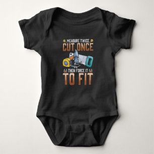 Funny Carpenter Dad Joke Woodworker Humor Baby Bodysuit