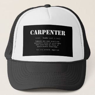 Funny Carpenter Gift - Dictionary Definition Trucker Hat