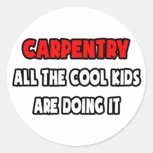 Funny Carpenter Shirts and Gifts Classic Round Sticker