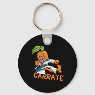 Funny Carrate Carrot Karate Mail Martial Arts Mart Keychain