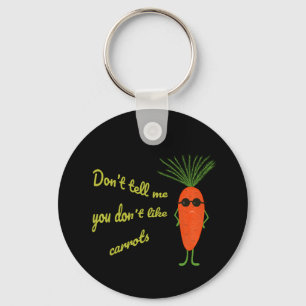 Funny carrot keychain