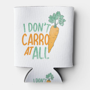 Funny Carrot Pun Art Food Jokes Carrot Art Design Can Cooler