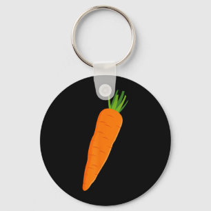 Funny Carrot Vegetable Halloween Keychain