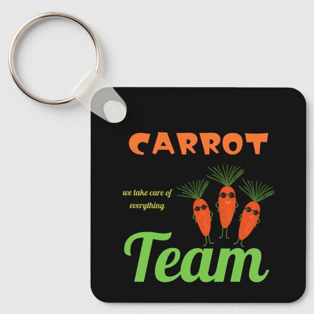 Funny carrots keychain (Front)