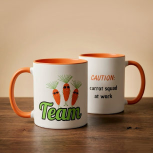 Funny carrots mug