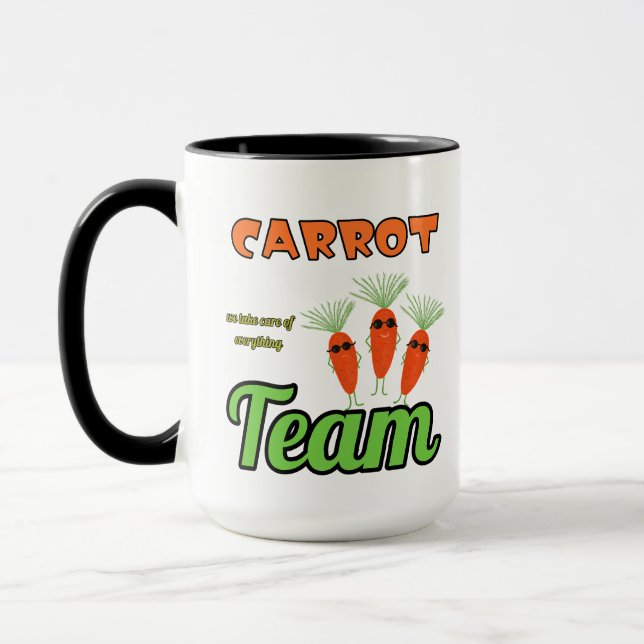 Funny carrots team mug (Left)