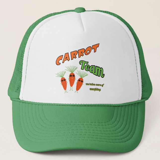 Funny carrots trucker hat (Front)