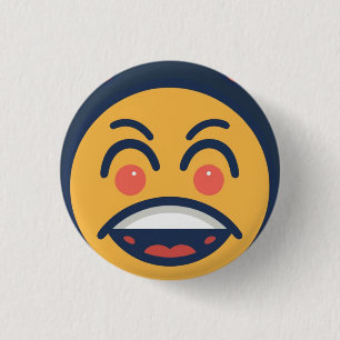 Funny cartoon 1 inch round button