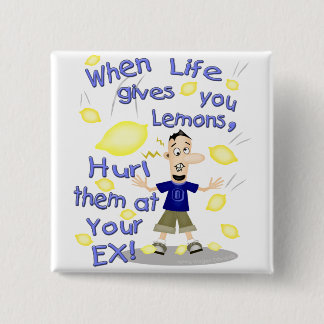 Funny Cartoon 2 Inch Square Button