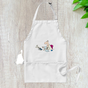 Funny Cartoon Accountant Office Humour  Standard Apron