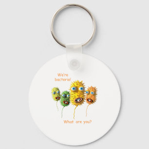 Funny Cartoon Bacteria Keychain