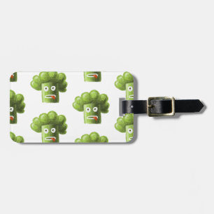 Funny Cartoon Broccoli Pattern Personalized Luggage Tag