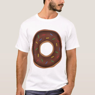 Funny Cartoon Brown Doughnut T-Shirt