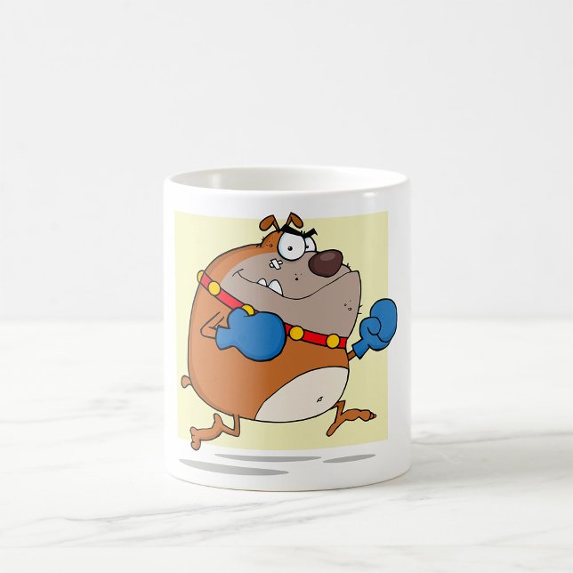 Funny Cartoon Bulldog Boxer Dog Coffee Mug (Creator Uploaded)