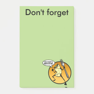 FUNNY CARTOON BURRITO GRAPHIC POST-IT NOTEPAD