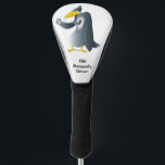 Funny Cartoon Buzzard Personalized Golf Head Cover<br><div class="desc">A funny cover for golfers featuring a cartoon buzzard holding a can of his favourite beverage,  shown with the text Old Buzzard's Driver.  Customized the text to suit the recipient,  this makes a great gift.</div>