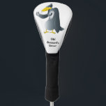 Funny Cartoon Buzzard Personalized Golf Head Cover<br><div class="desc">A funny cover for golfers featuring a cartoon buzzard holding a can of his favourite beverage,  shown with the text Old Buzzard's Driver.  Customized the text to suit the recipient,  this makes a great gift.</div>