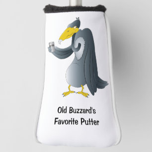Funny Cartoon Buzzard Personalized Golf Head Cover
