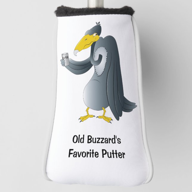 Funny Cartoon Buzzard Personalized Golf Head Cover (Rotate 90)