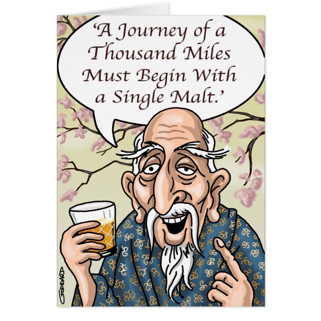 Funny Cartoon Card by Clive Goddard (Front)