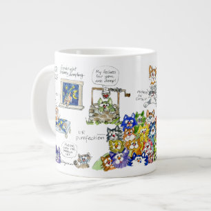 Funny Cartoon Cats Mug