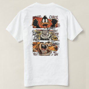 Funny Cartoon Chaos Design Wild Cartoon Art, Vin T-Shirt