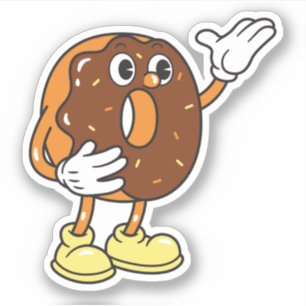 Funny Cartoon Character Doughnut