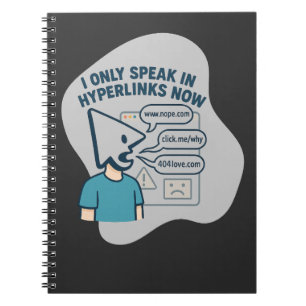 Funny cartoon character with mouse cursor head notebook