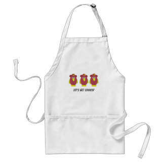 Funny Cartoon Chickens Standard Apron
