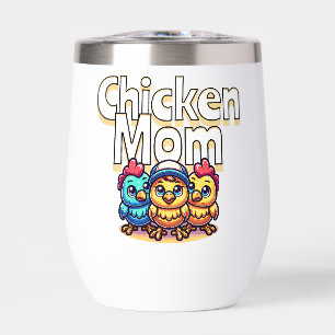 Funny Cartoon Chicks Chicken Mom Personalized
