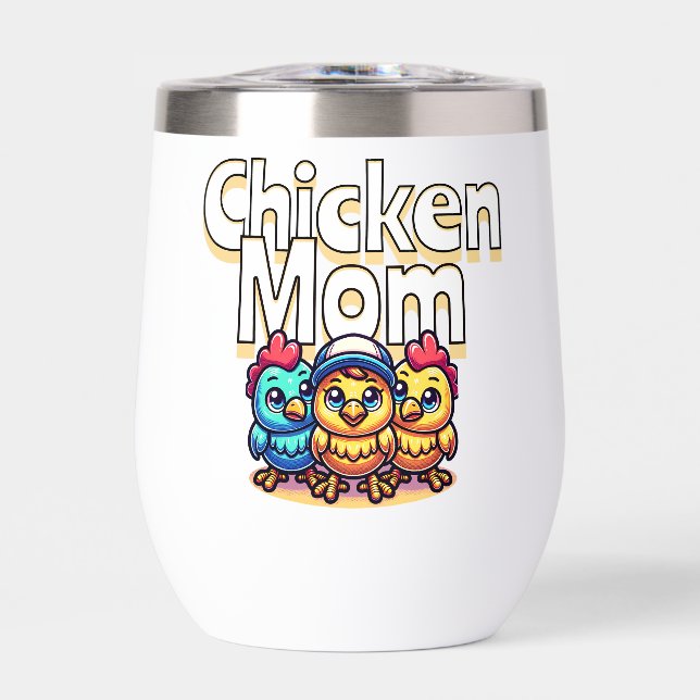Funny Cartoon Chicks | Chicken Mom Personalized (Front)