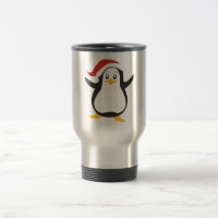 Funny Cartoon Christmas Xmas Penguin