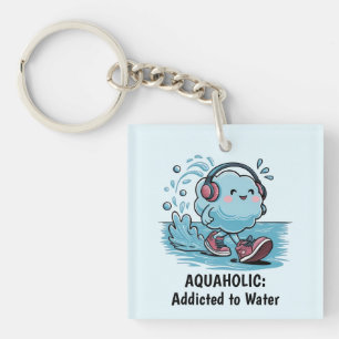 Funny Cartoon Cloud  Keychain