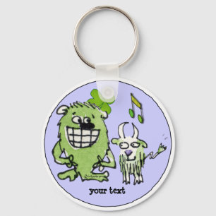 Funny Cartoon Creatures Personalized Keychains
