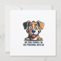 Funny Cartoon Dog Butler Quote