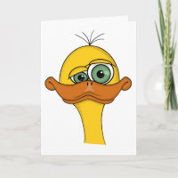 Funny Cartoon Duck