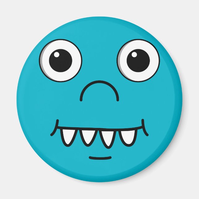 Funny Cartoon face Magnet (Front)