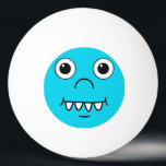 Funny Cartoon face Ping Pong Ball<br><div class="desc">This product has a funny cute cartoon face. This design gives the product itself a character. You can change the background from red and blue to any other using the 'customize it' button. It will surely bring smiles on everyone's face.</div>