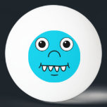 Funny Cartoon face Ping Pong Ball<br><div class="desc">This product has a funny cute cartoon face. This design gives the product itself a character. You can change the background from red and blue to any other using the 'customize it' button. It will surely bring smiles on everyone's face.</div>