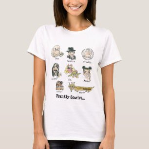 Funny Cartoon Frankly Scarlet Womens T Shirts