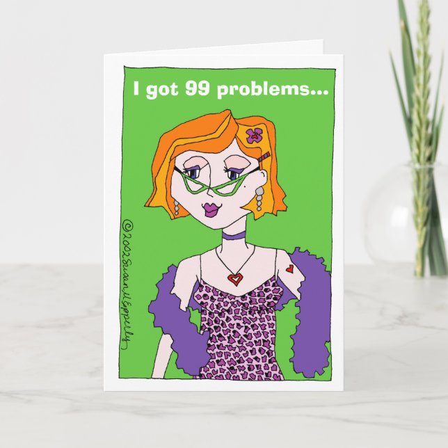 Funny Cartoon Get Well Hysterectomy Card (Front)