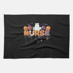 funny cartoon ghost nurse - Hot Nurse Halloween Ou Kitchen Towel