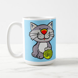 Funny Cartoon Gift For Cat Lovers Coffee Mug
