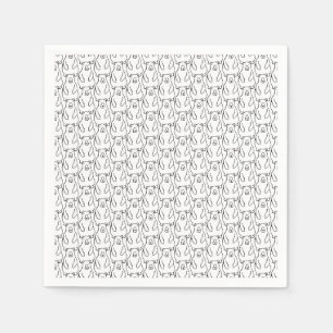 Funny Cartoon Grizzly Polar Bears Napkin