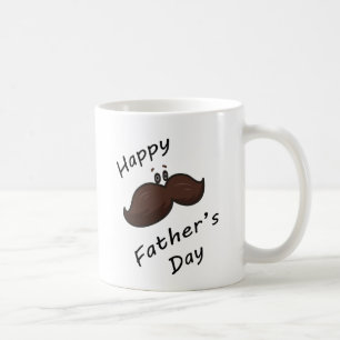 Funny Cartoon Moustache Mug
