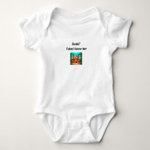 Funny Cartoon Octopus at Sushi Bar with “Sushi? I Baby Bodysuit