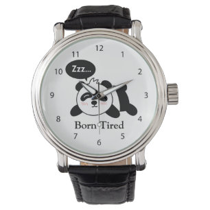 Funny Cartoon of Cute Sleeping Panda Watch