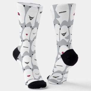 Funny Cartoon Shark Socks