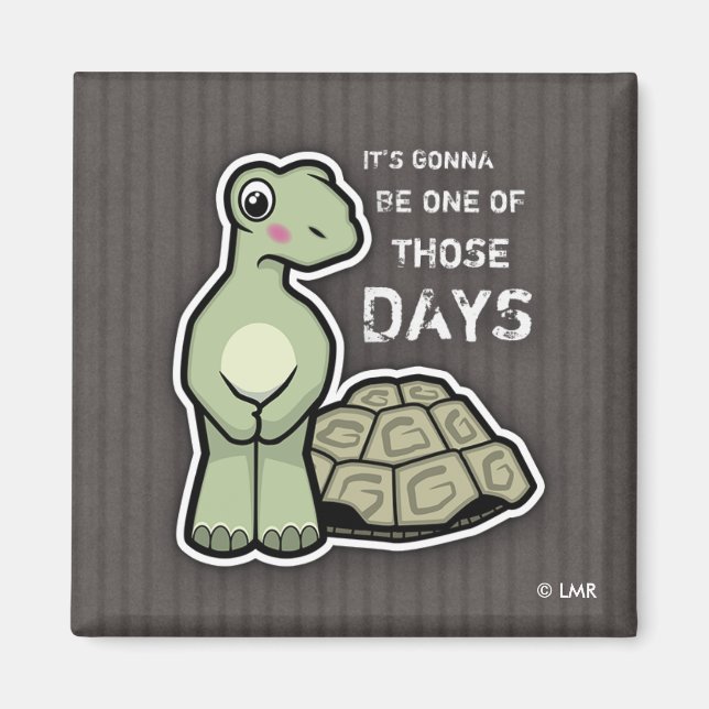 Funny Cartoon Shell-lessTortoise Magnet (Front)